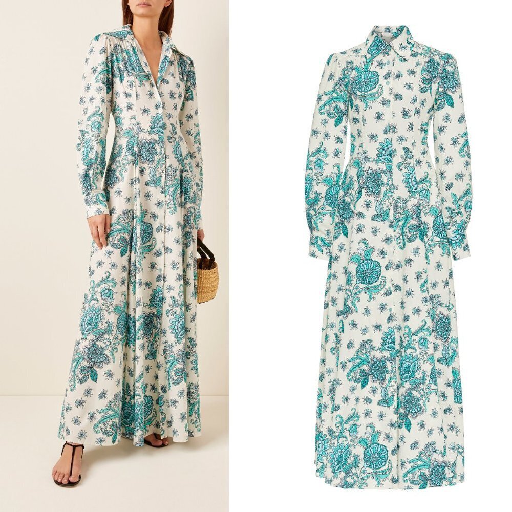 Evi Grintela The Shirtdress Jasmine Paisley Maxi Dress XS